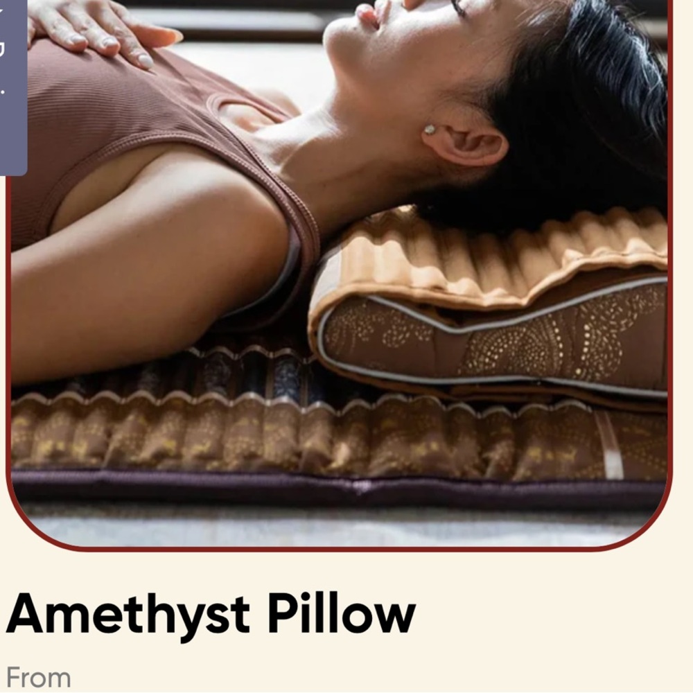 Biomat by Ridgeway Amethyst Filled Pillow. Never Used